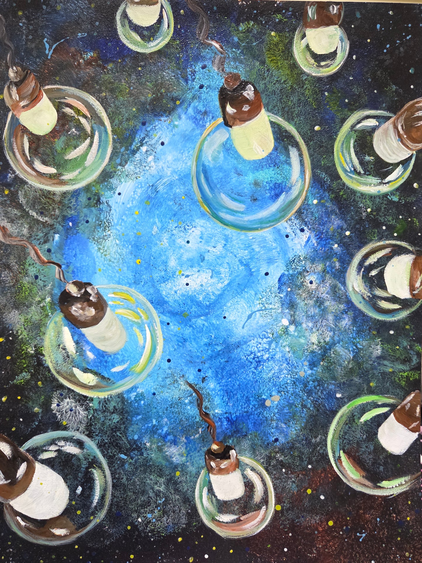 Let the Universe Take Care of Details – Original Acrylic Painting by Jasmina Mendoza
