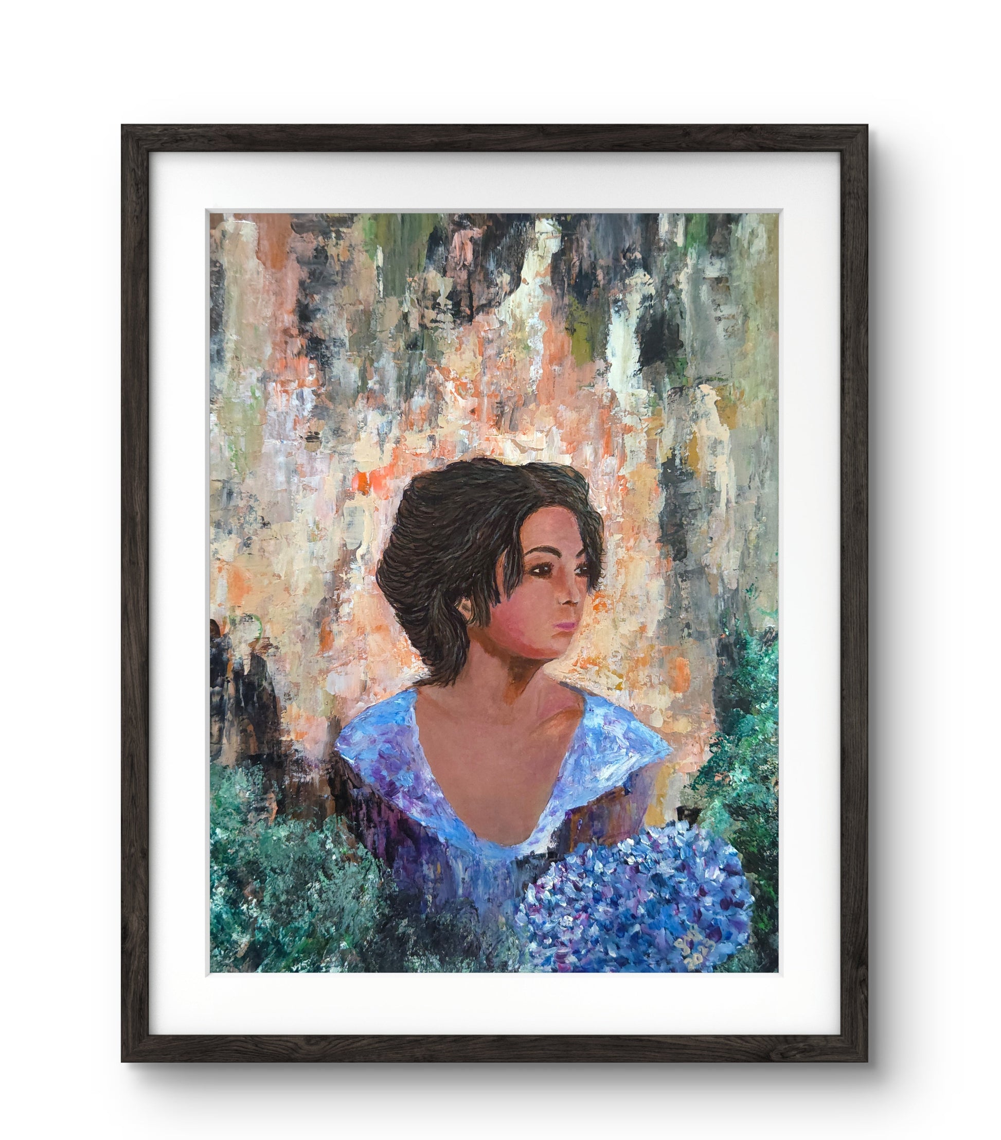 Behind The Quiet Garden – Original Painting by Jasmina Mendoza - 3