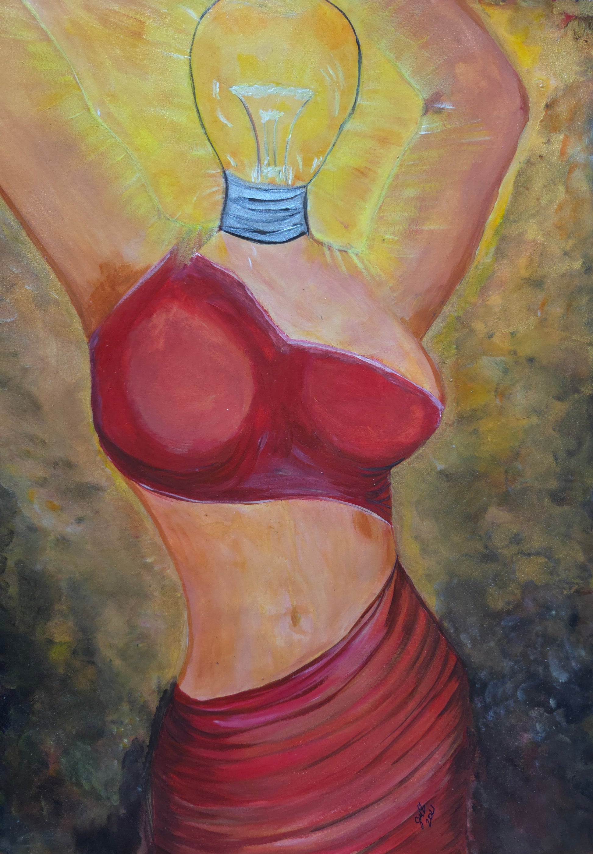 Bright Mind – Original Acrylic Painting by Jasmina Mendoza - 0