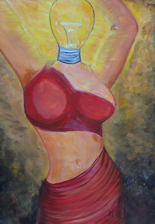 Bright Mind – Original Acrylic Painting by Jasmina Mendoza - 0
