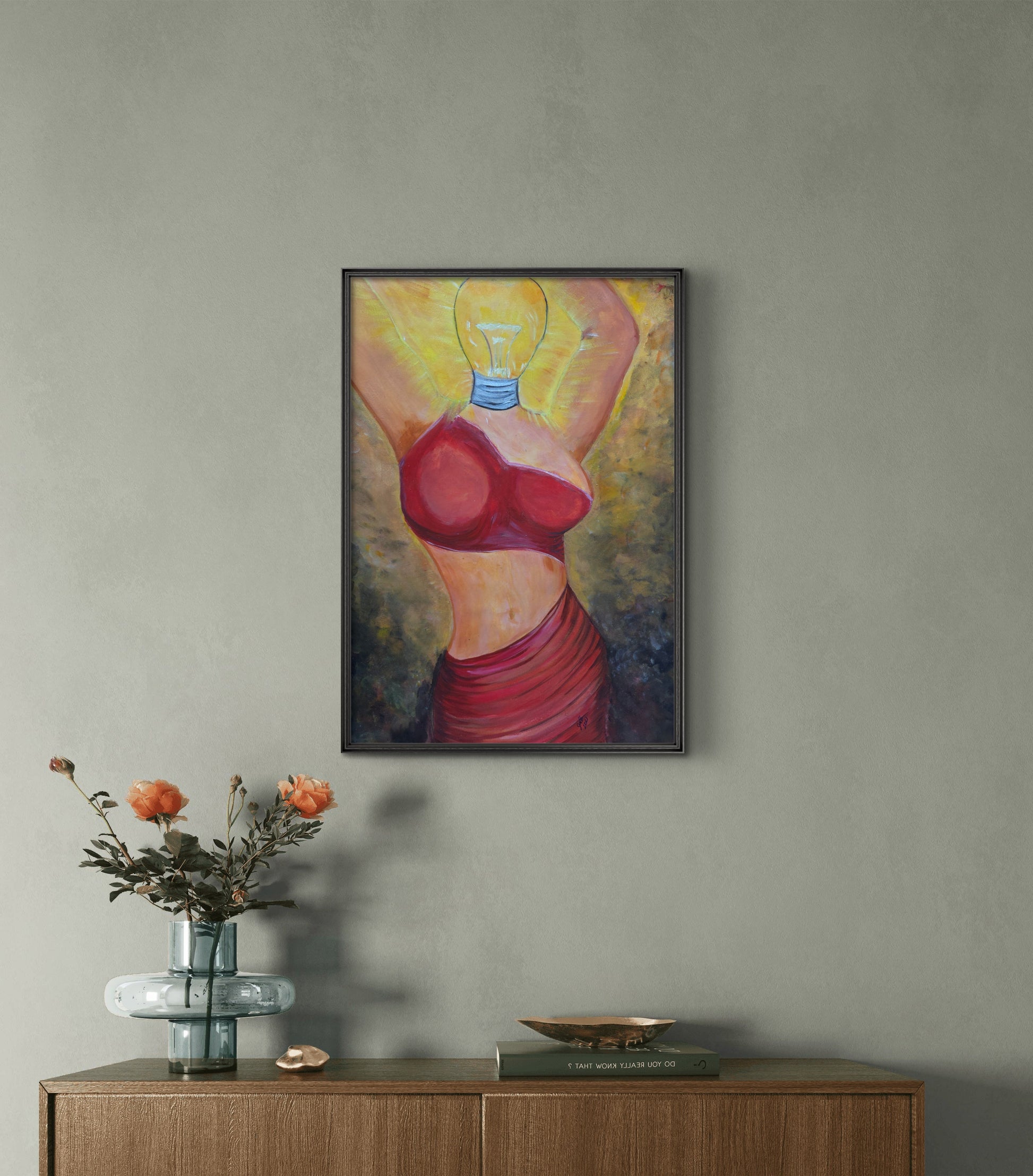 Bright Mind – Original Acrylic Painting by Jasmina Mendoza - 3