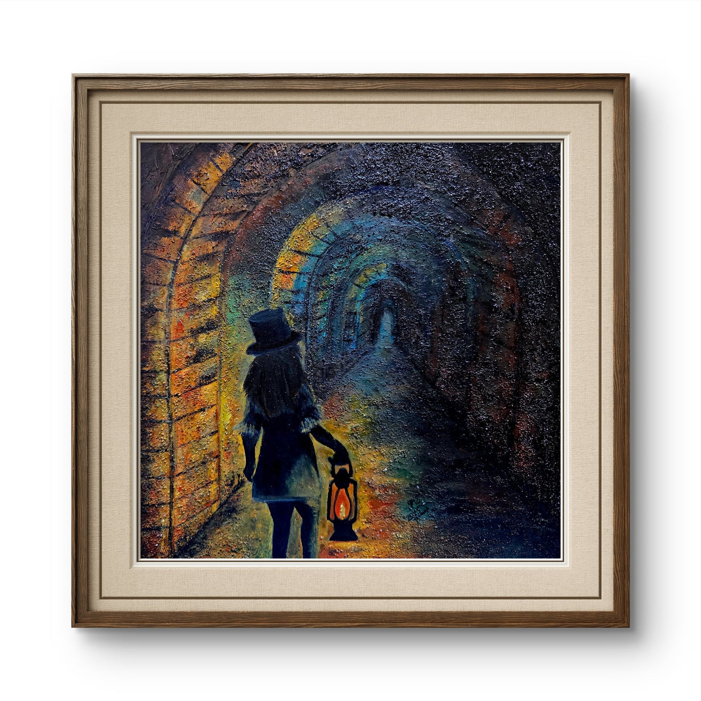 The Keeper of Light – Original Mixed Media Painting - 3