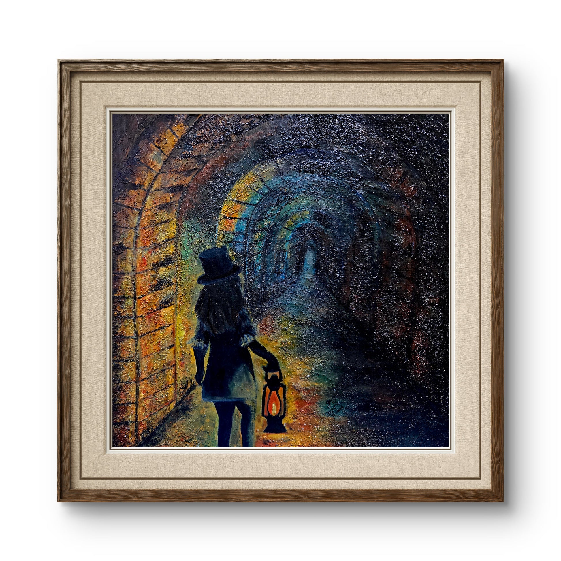 The Keeper of Light – Original Mixed Media Painting - 3