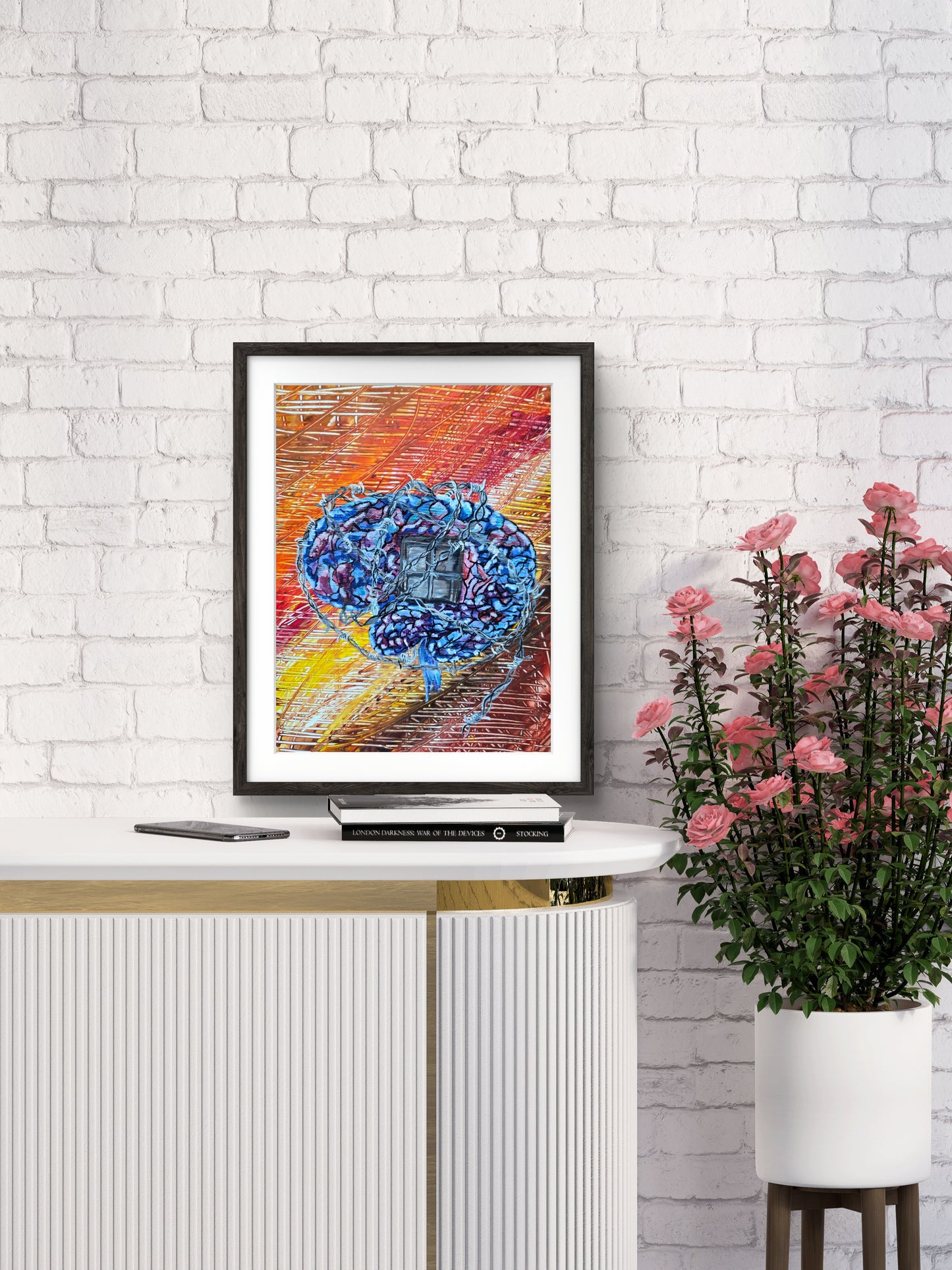 Fenced Minds Original abstract by Jasmina Mendoza