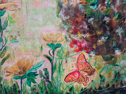Spring Mood – Original Acrylic Painting by Jasmina Mendoza - 0