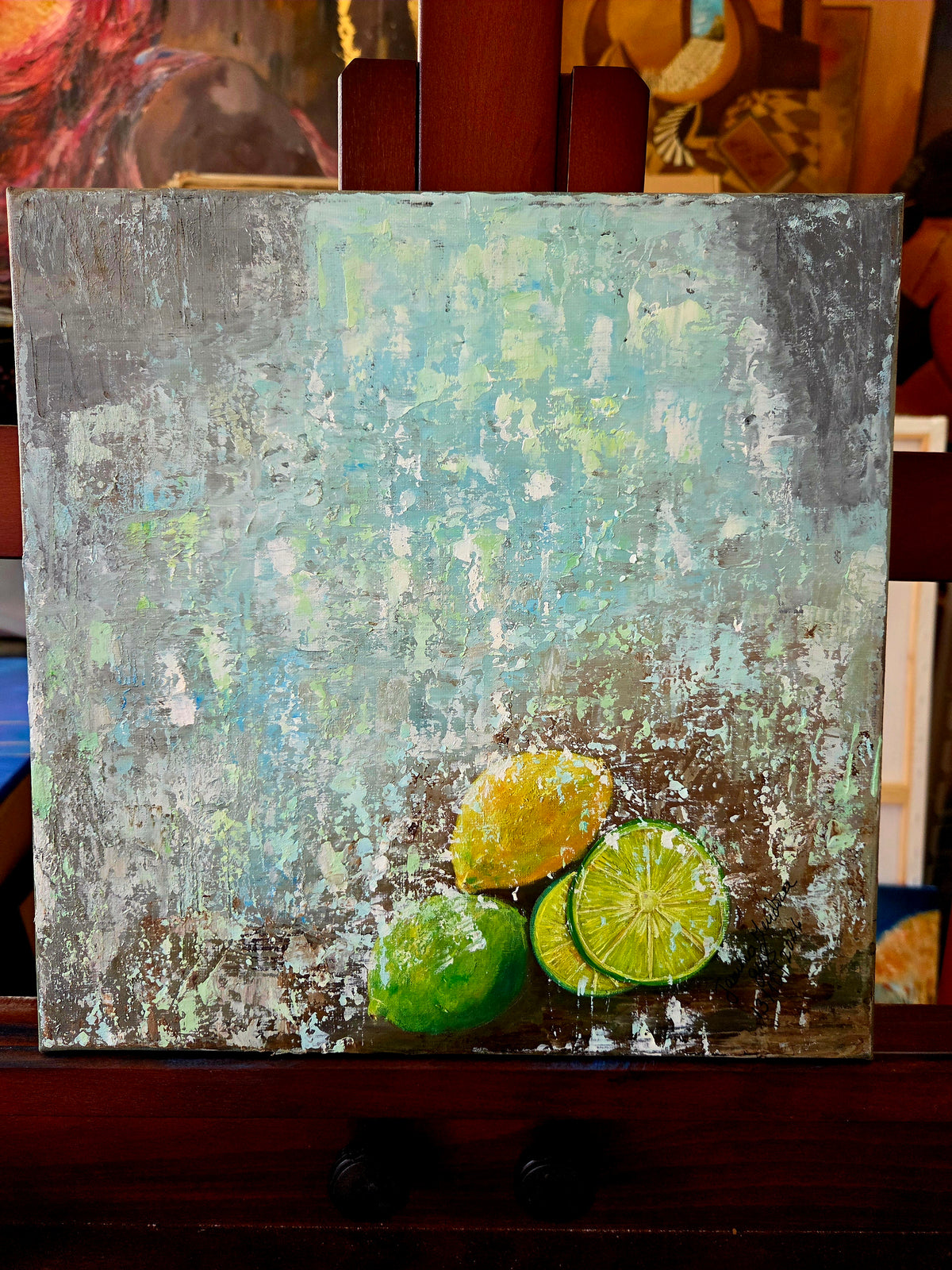Frozen Contemporary Acrylic Painting by Jasmina Mendoza