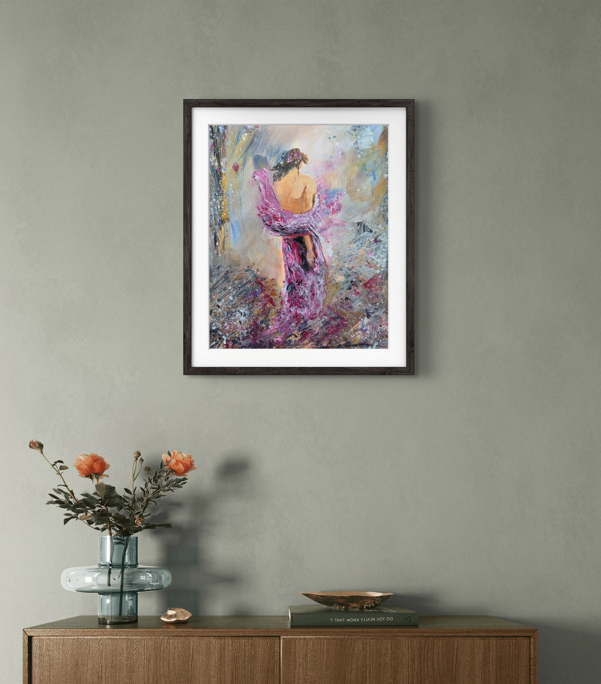 Vulnerable original figurative abstract painting by Jasmina - 3