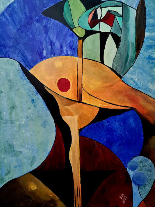 Going to Work – Original Acrylic Painting by Jasmina Mendoza - 0