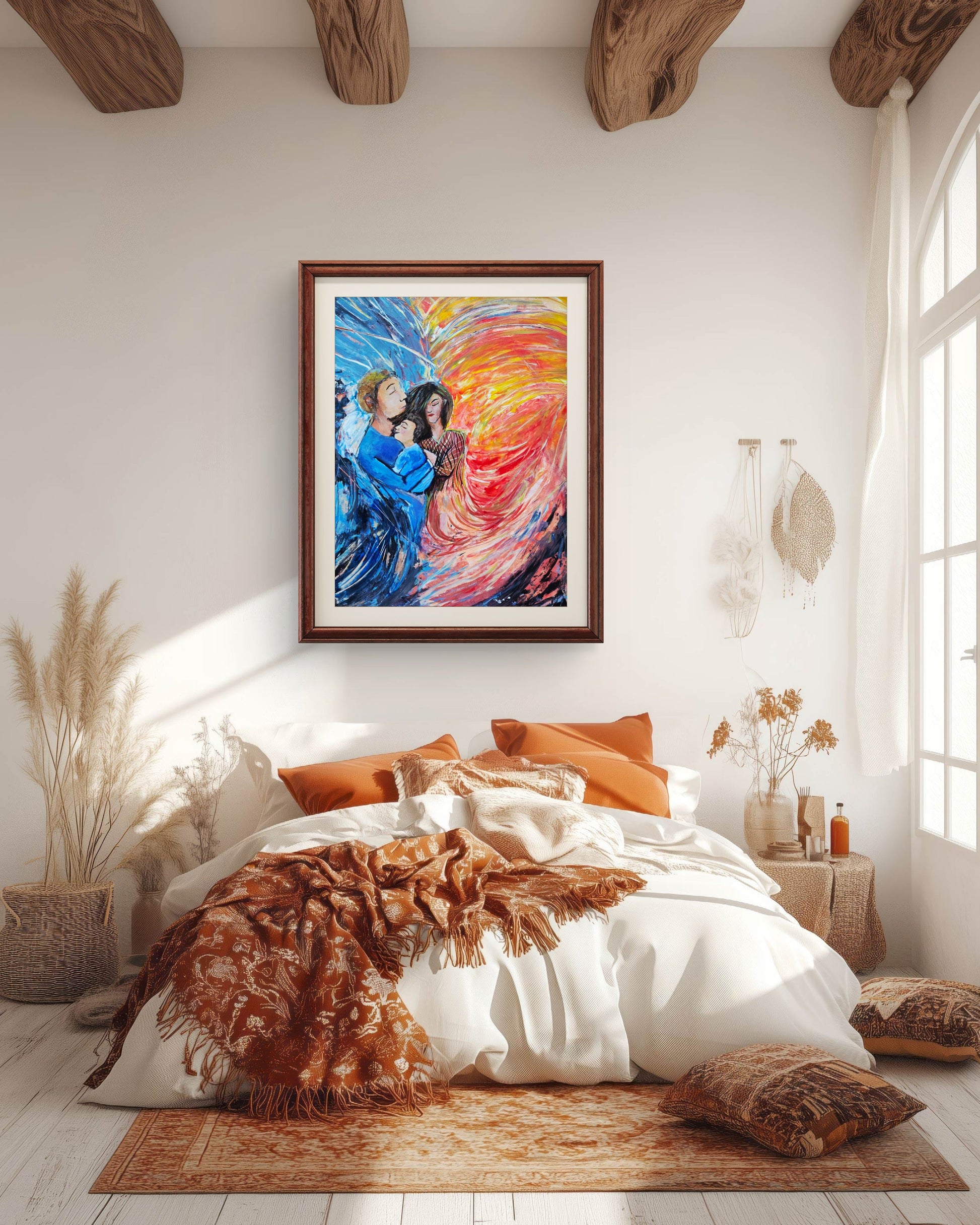Family Embrace – Original Acrylic Painting by Jasmina Mendoza - 13