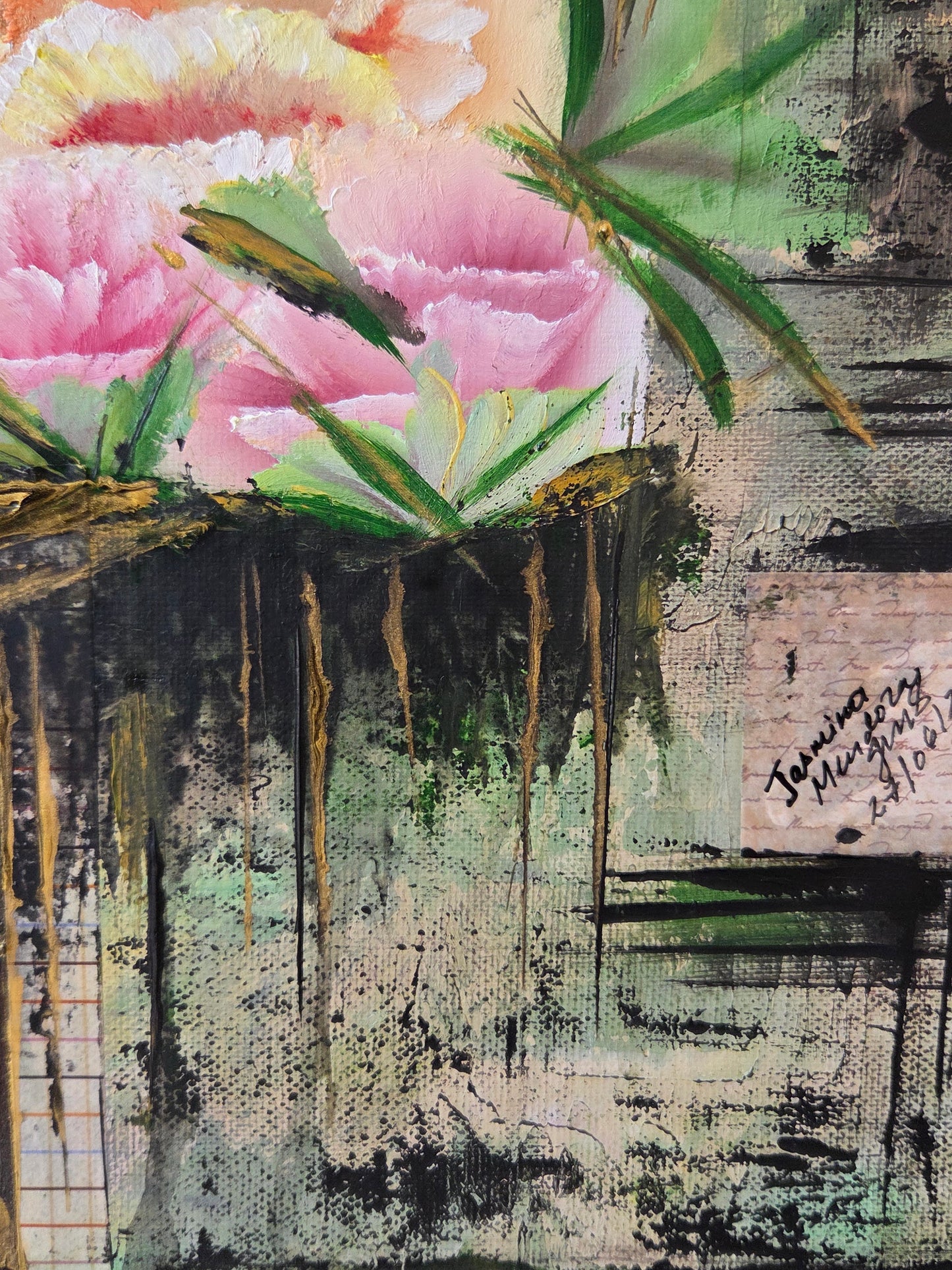 The Letters We Keep - Original Mixed Media Painting