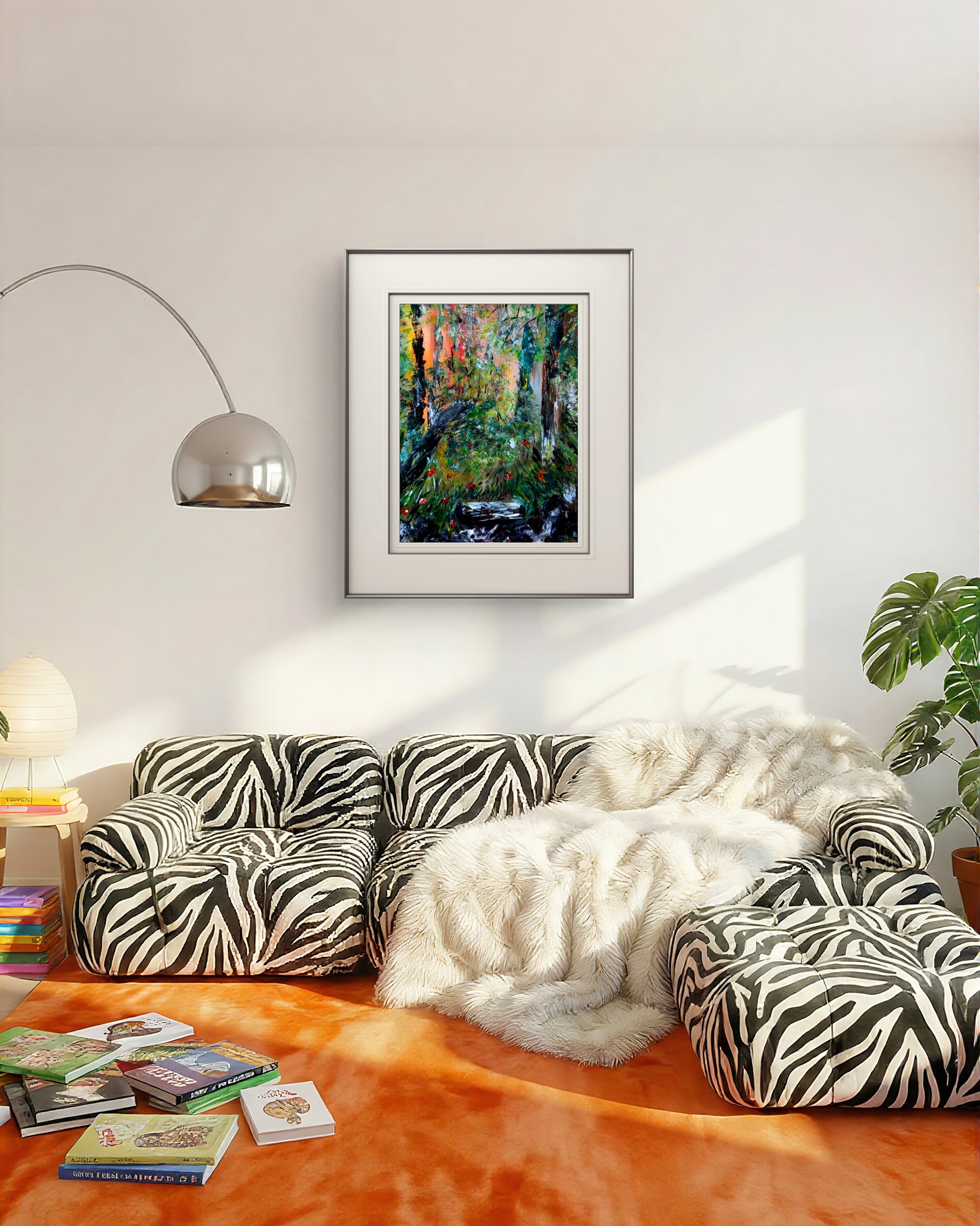 Deep in the Forest original painting by Jasmina Mendoza | Art is my Universe
