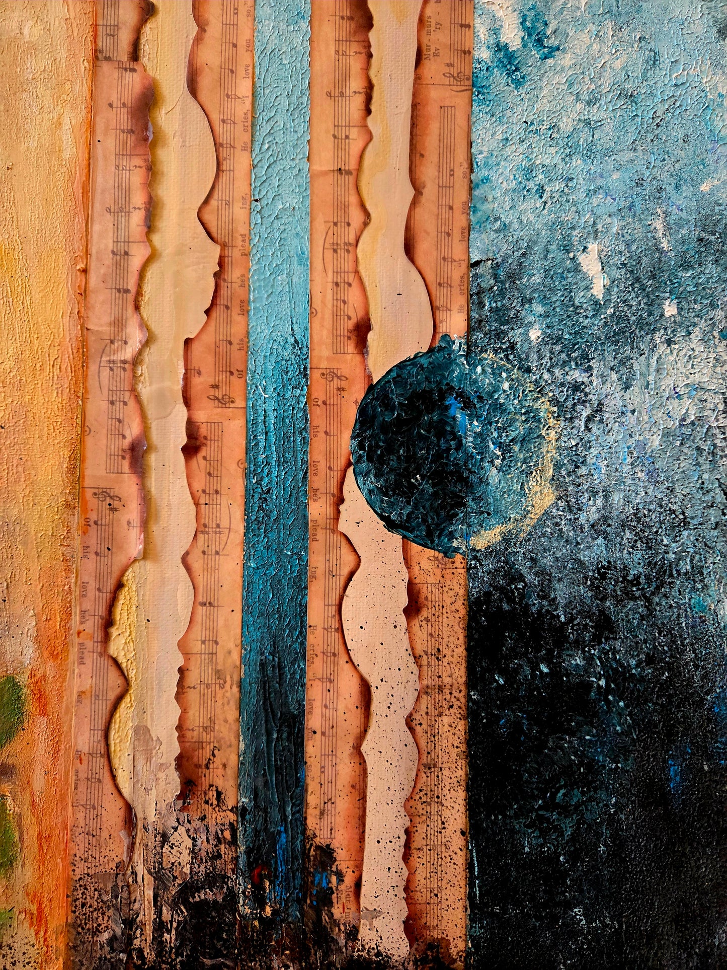 Between Notes - Original Mixed Media Painting
