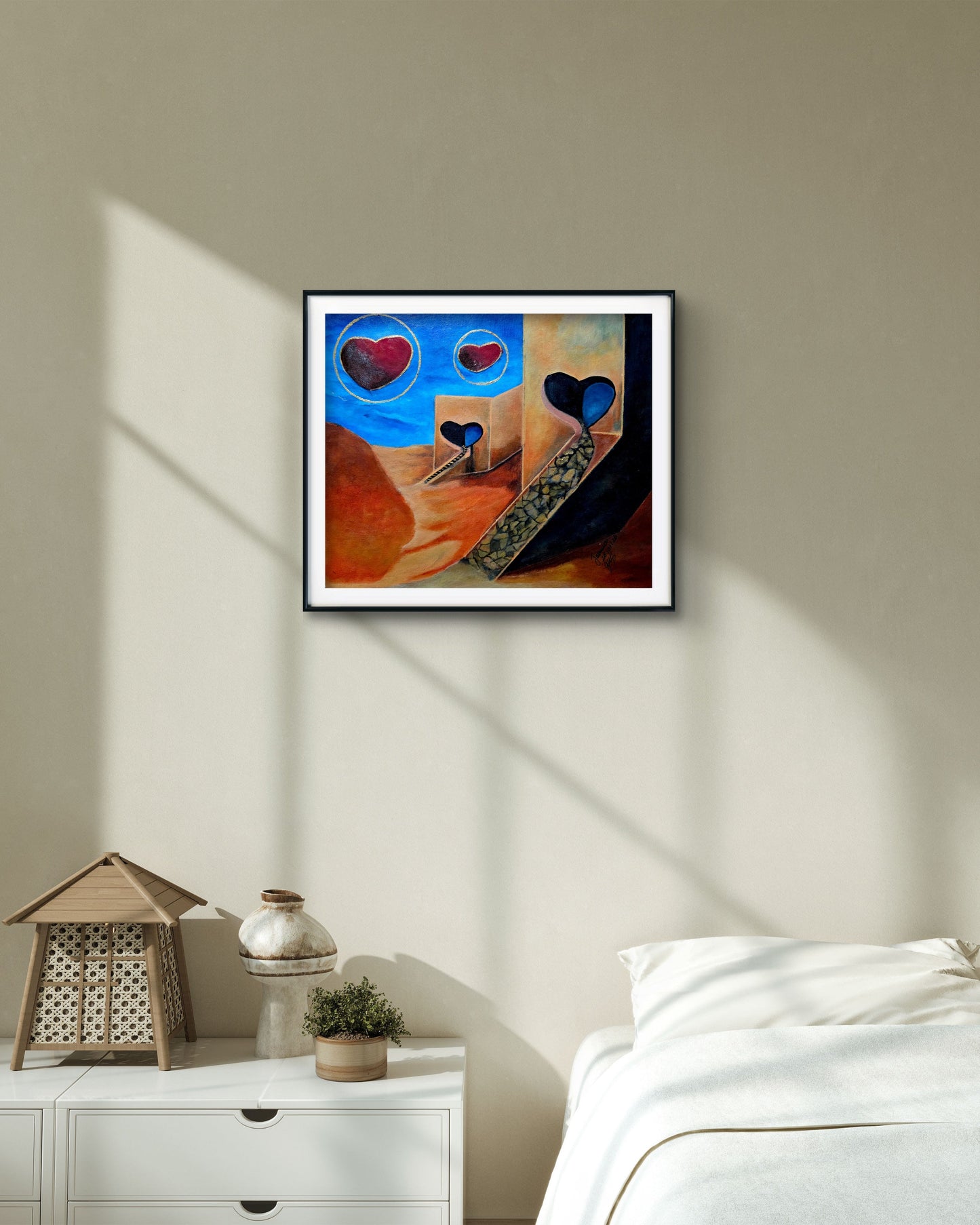 The Heart Path Original acrylic Painting by Jasmina Mendoza. - 24