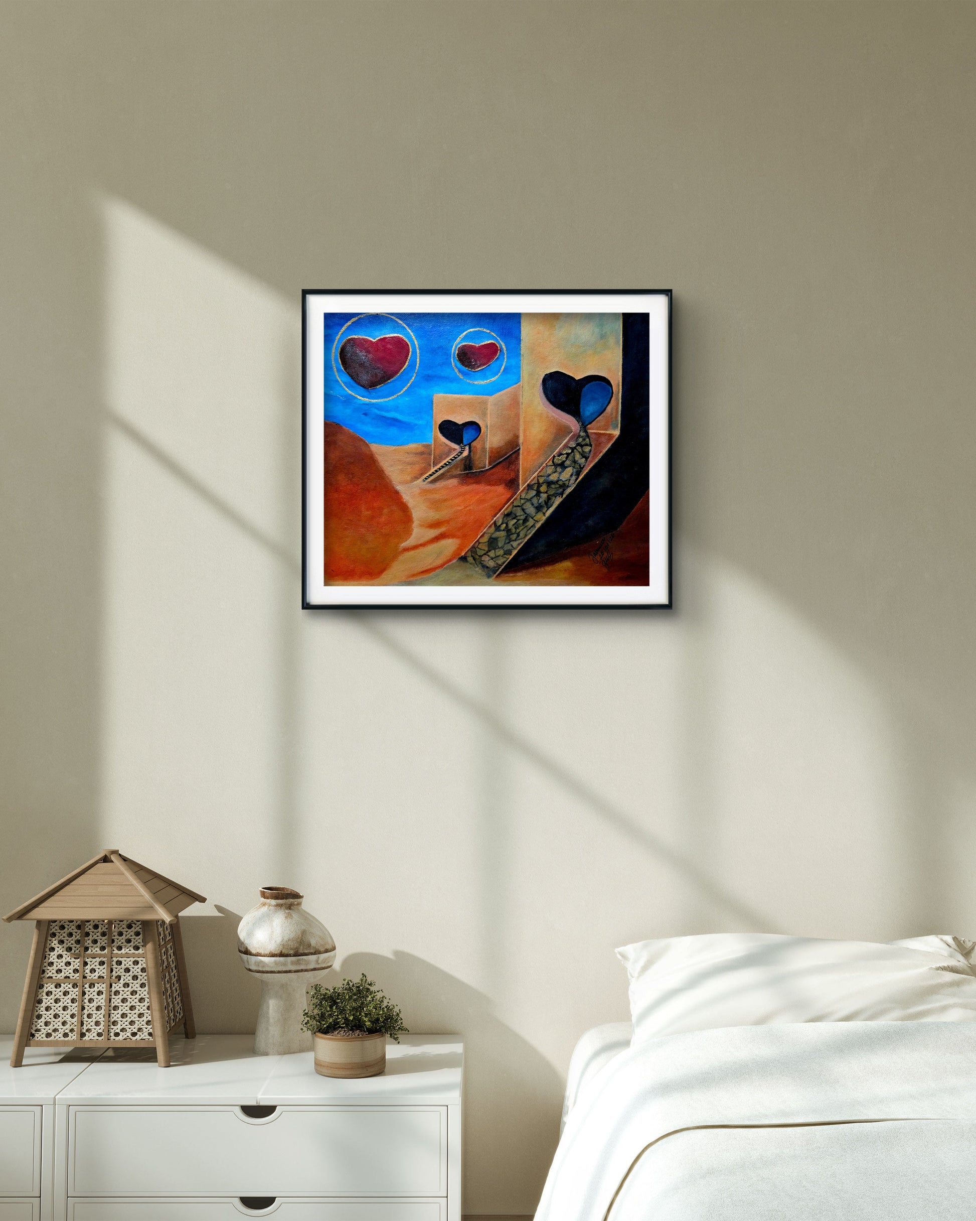 The Heart Path Original acrylic Painting by Jasmina Mendoza. - 24