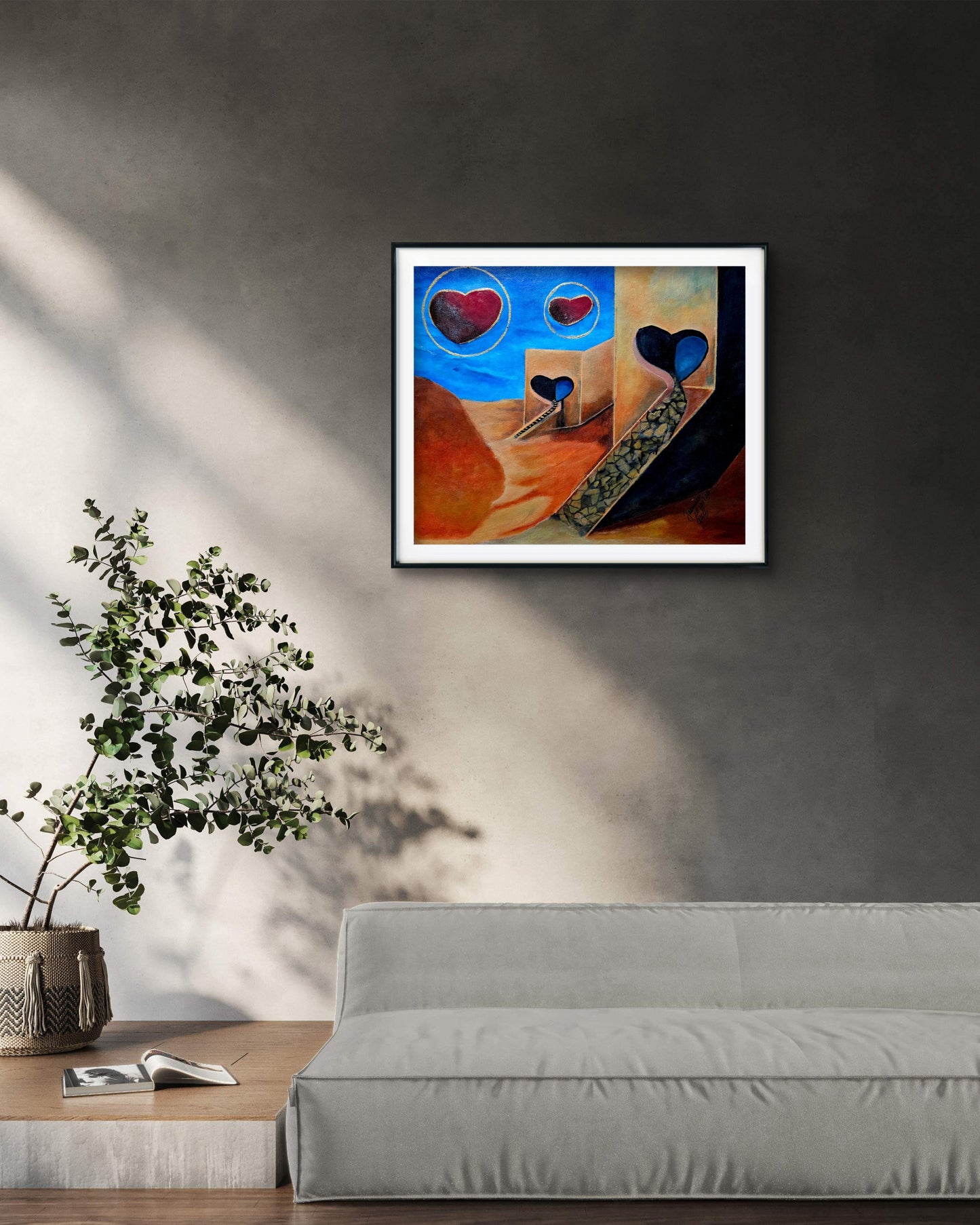 The Heart Path Original acrylic Painting by Jasmina Mendoza. - 35