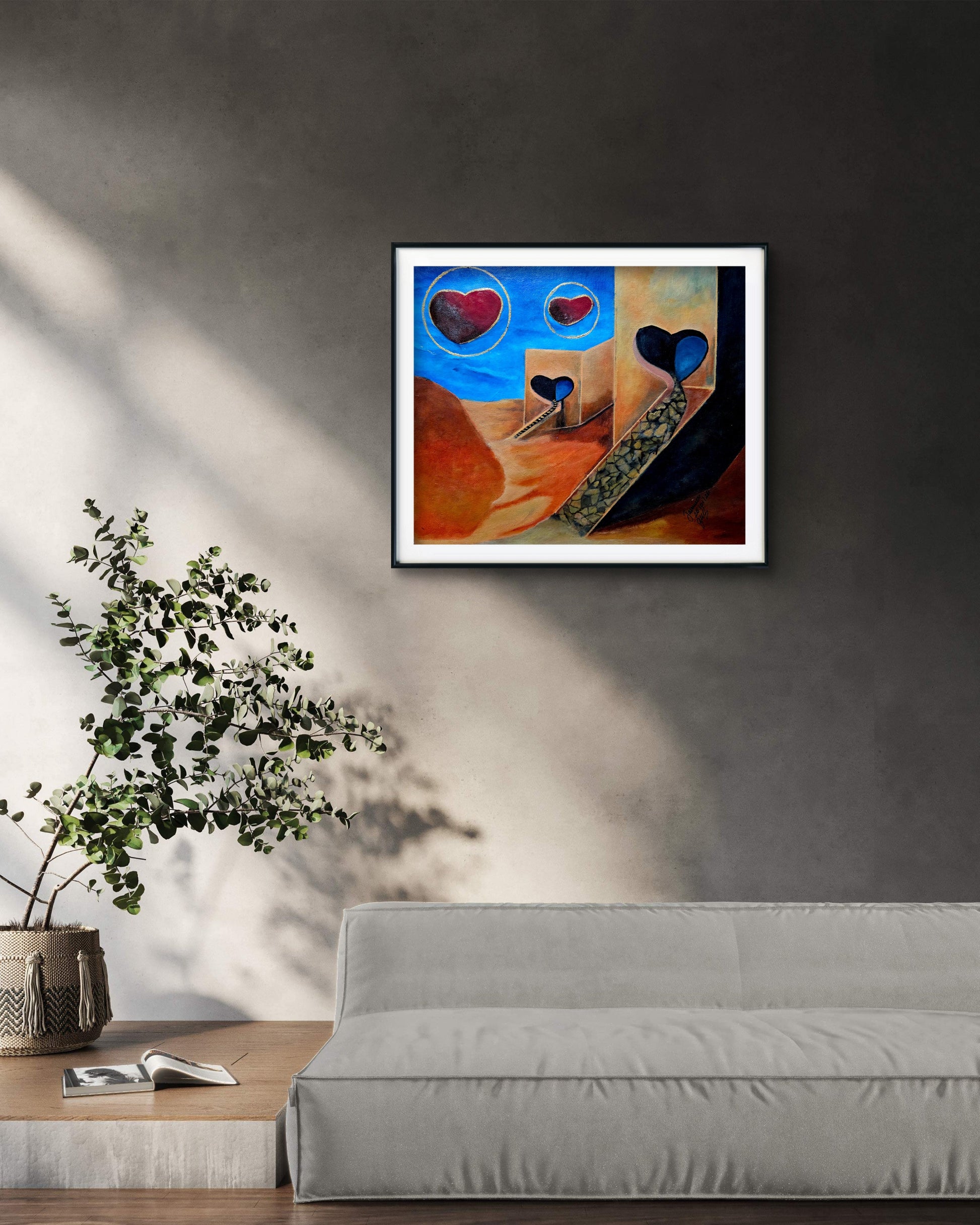 The Heart Path Original acrylic Painting by Jasmina Mendoza. - 35
