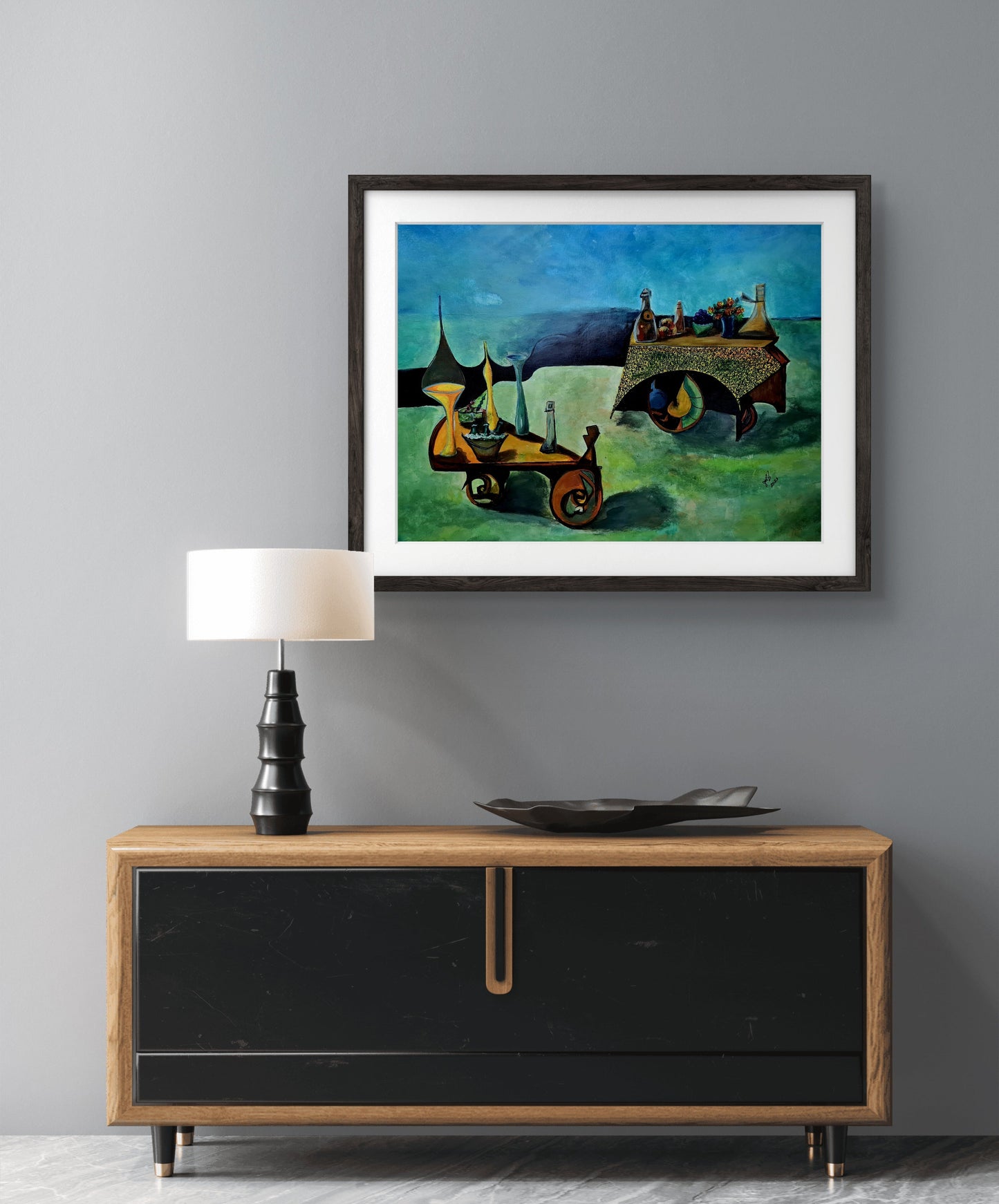 The Beer’s Cart Original Acrylic Painting by Jasmina Mendoza - 2