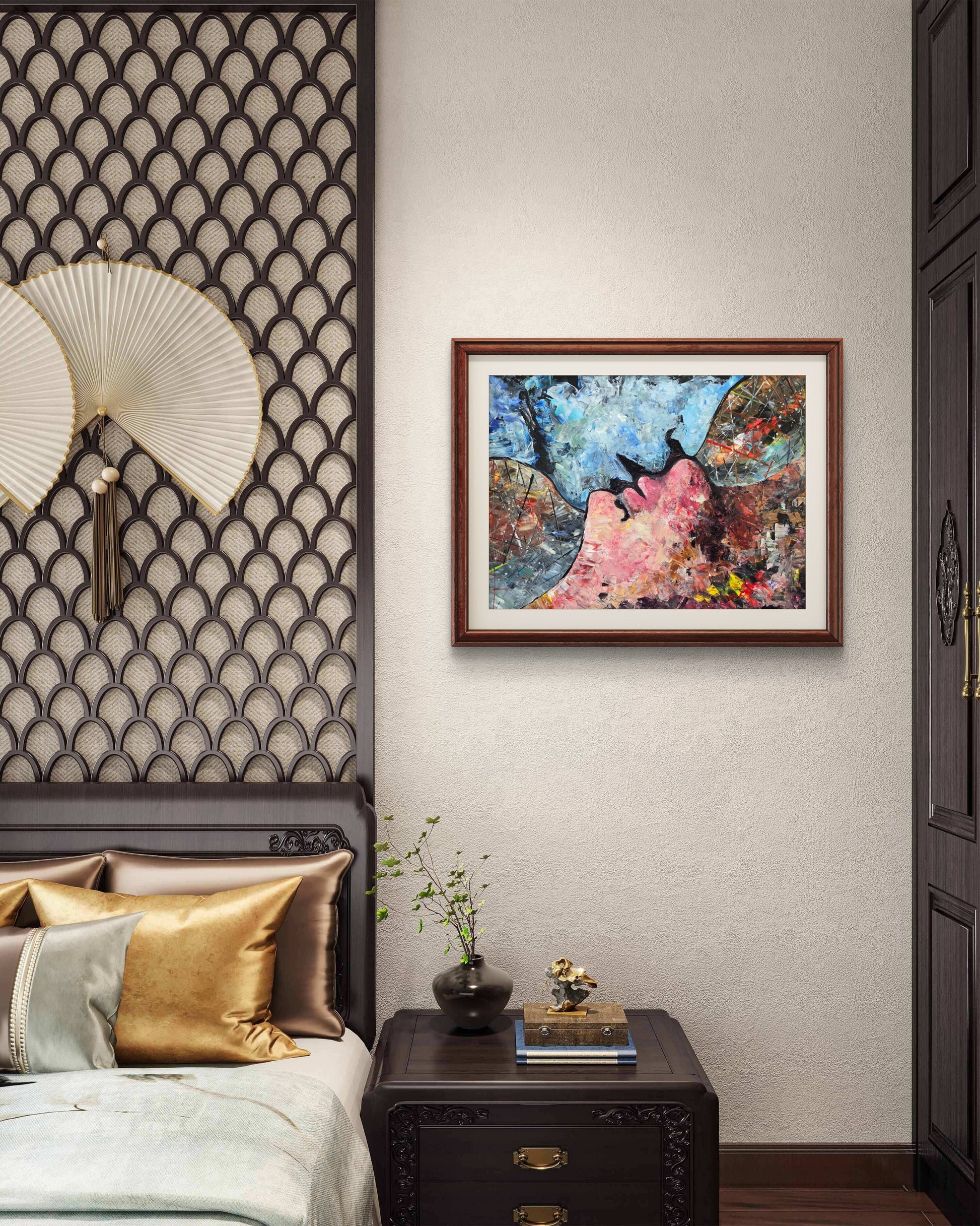 Abstract Love – Original Acrylic Painting by Jasmina Mendoza - 14