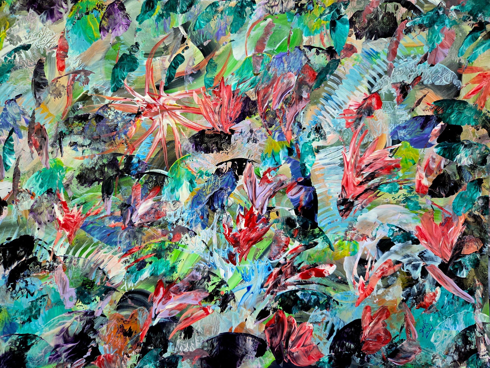 Deep Into Nature – Original Acrylic Painting by Jasmina Mendoza - 0