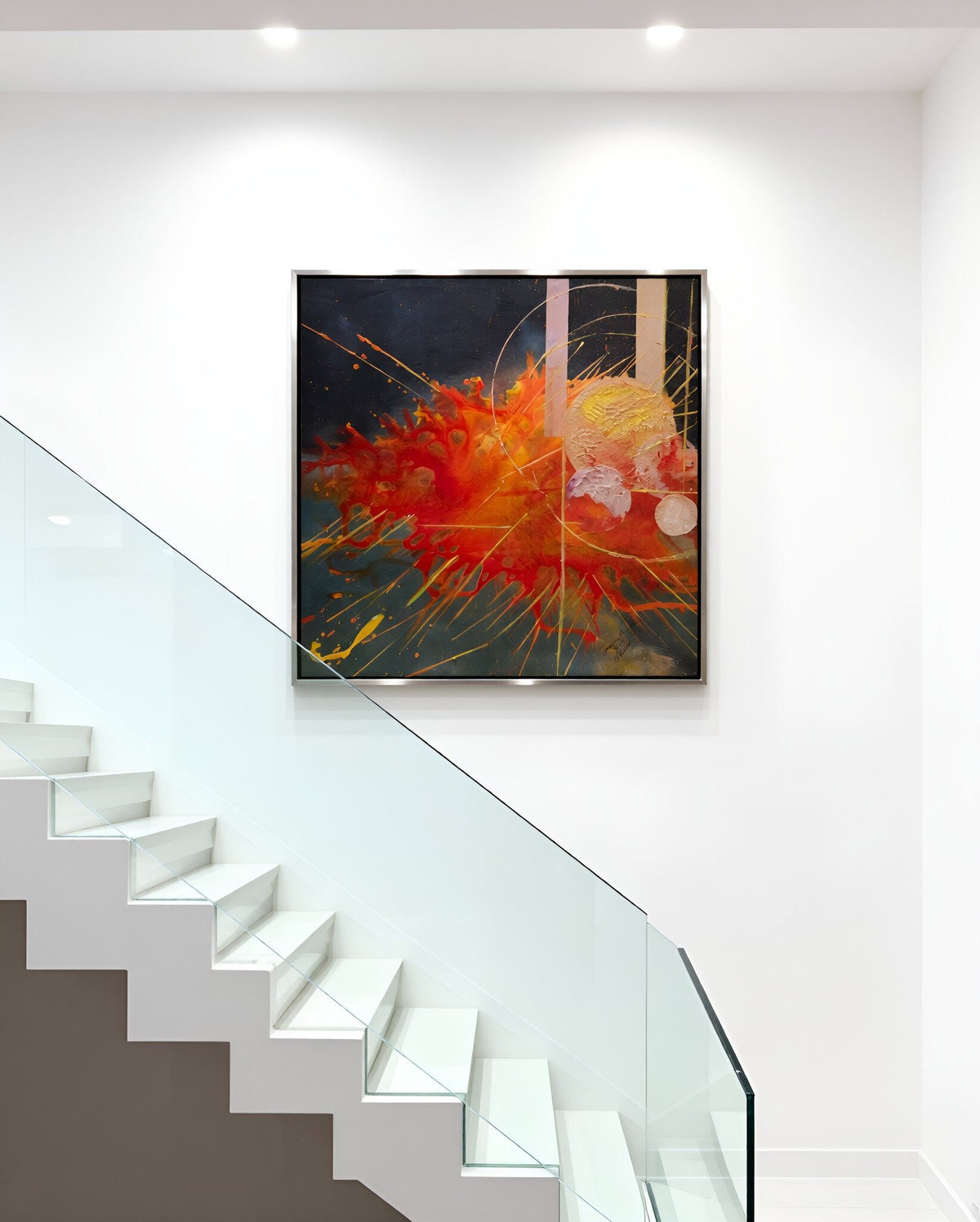 Born from Stars — Original Mixed Media Abstract Painting by Jasmina Mendoza