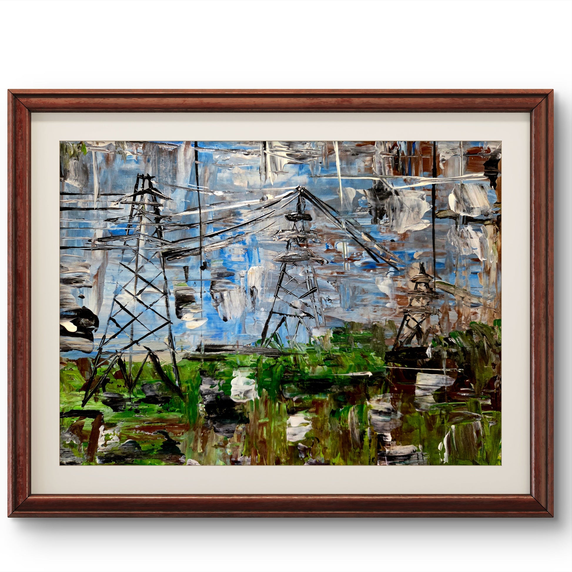 Foggy Days – Original Acrylic Painting by Jasmina Mendoza - 1