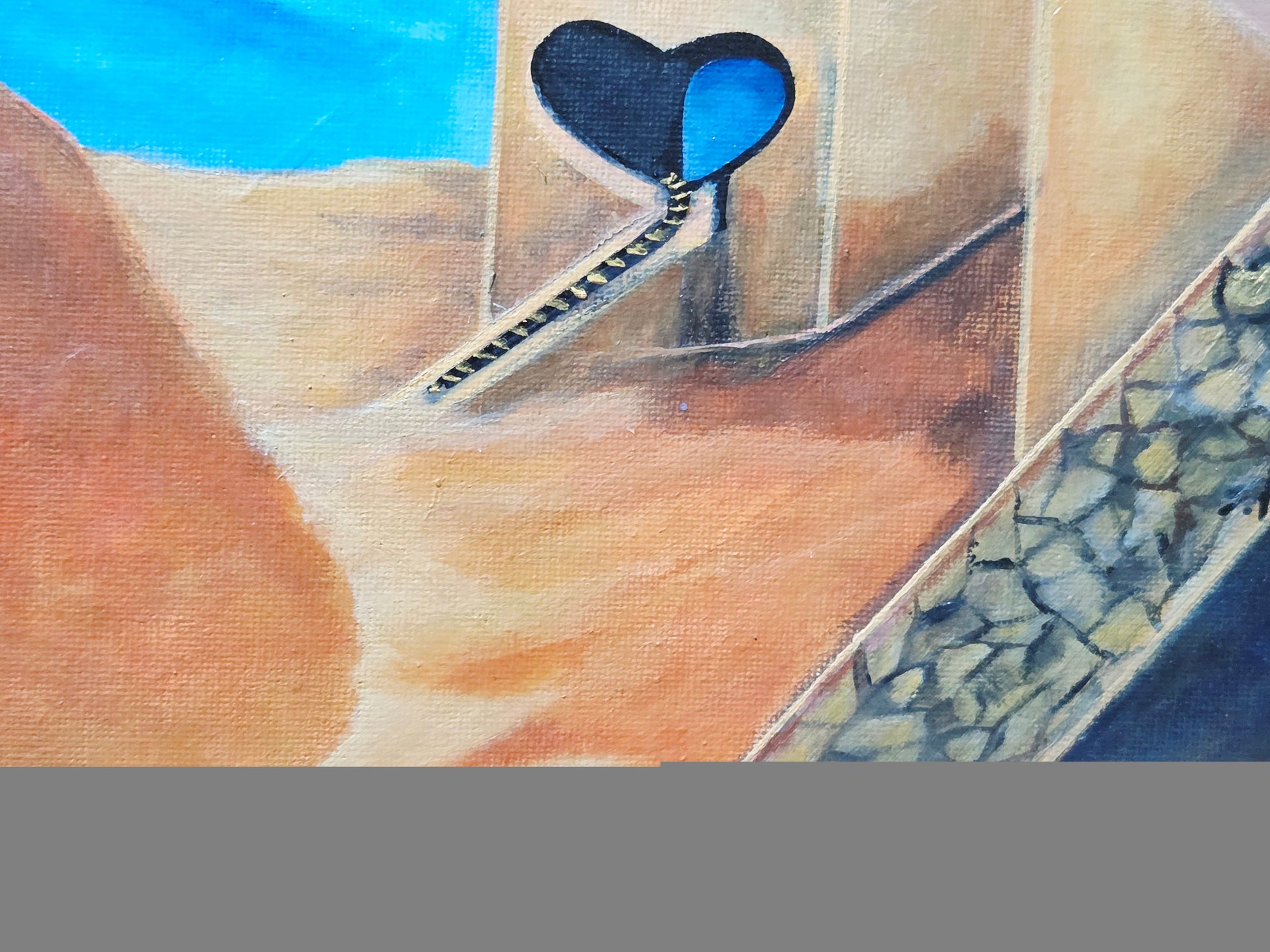 The Heart Path Original acrylic Painting by Jasmina Mendoza. - 10