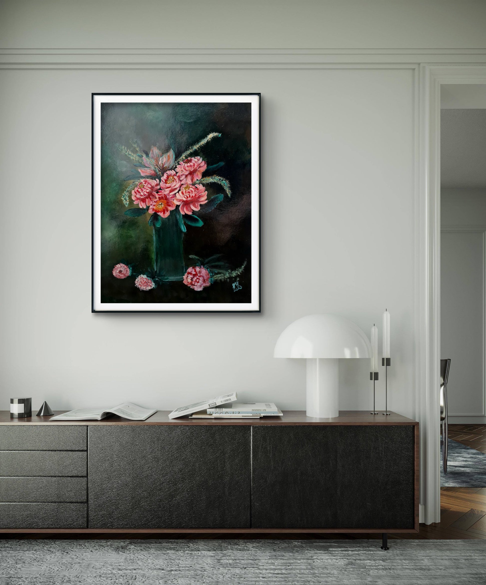 Peonies – Original Acrylic Painting by Jasmina Mendoza - 12